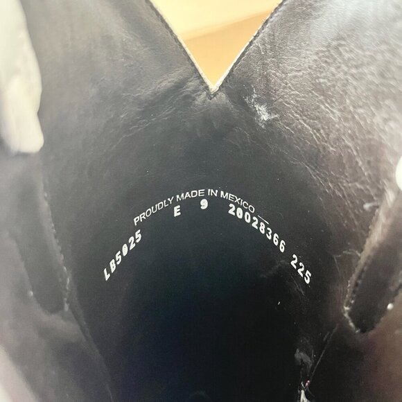 Lane MEGAN MORONEY Smokeshow Womens Cowboy Boots 9 White Western Cowgirl Tall - Picture 12 of 14